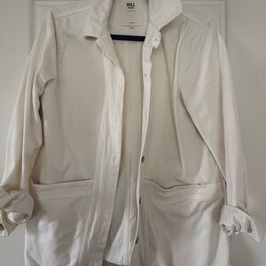 Sezane Off-White Utility Jacket
